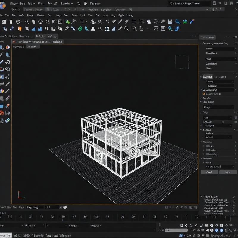 3D model in Blender