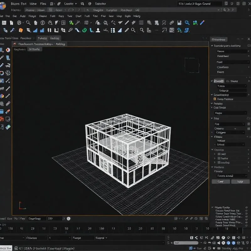 3D model in Blender