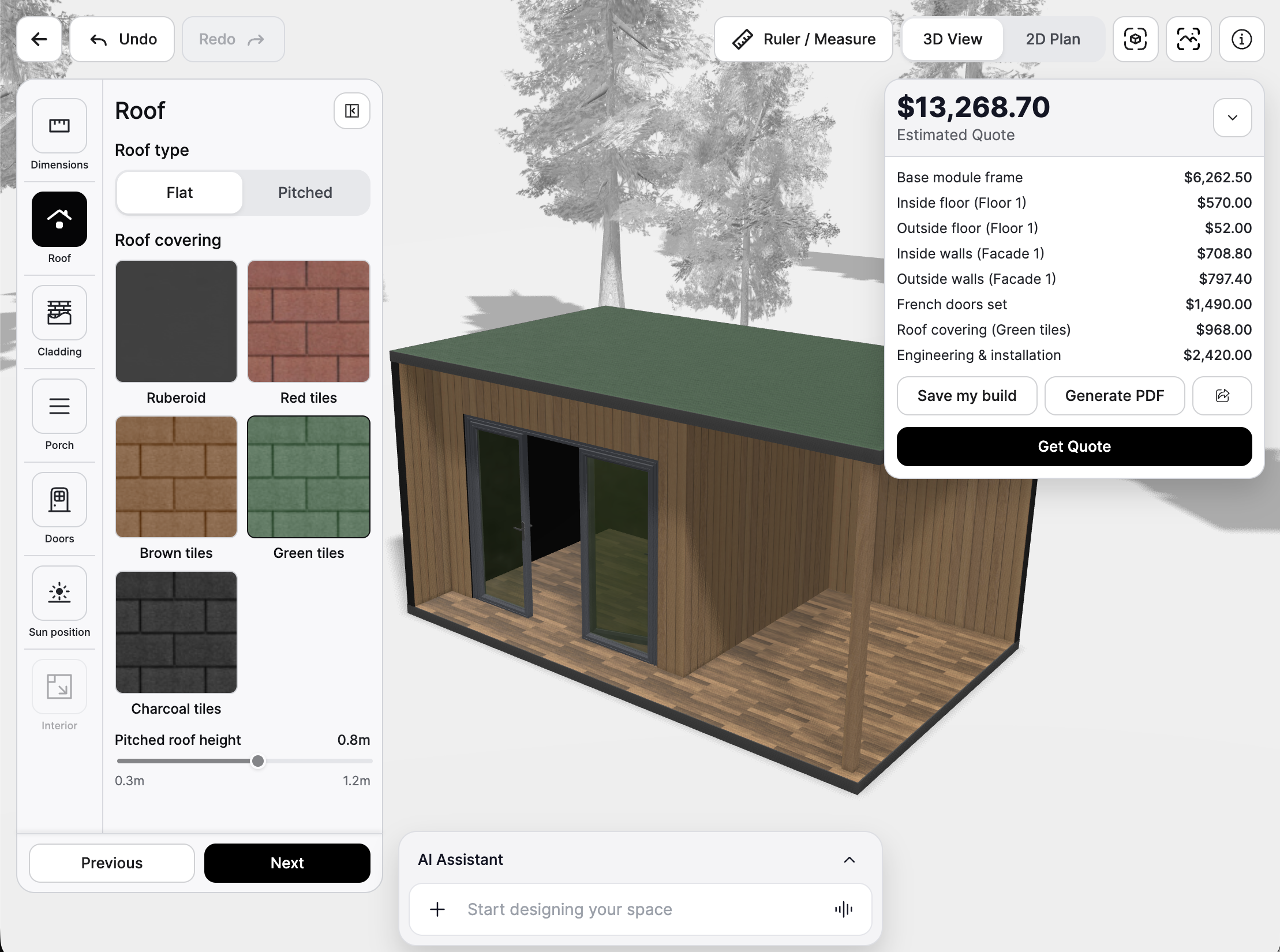 Shipped configurator