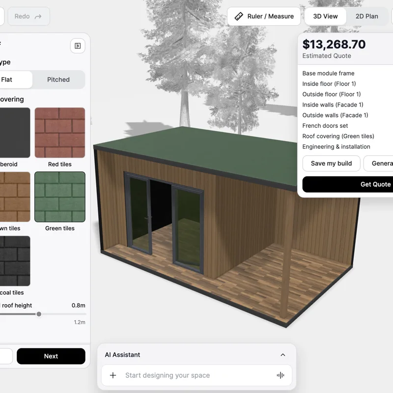 Shipped configurator